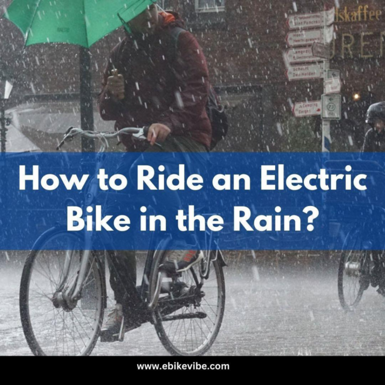 How to Ride an Electric Bike in the Rain – All Things You Need to Know