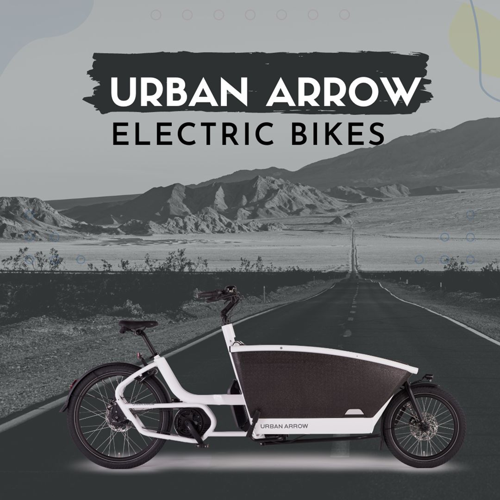 Urban Arrow Electric Bike in Middle of Road