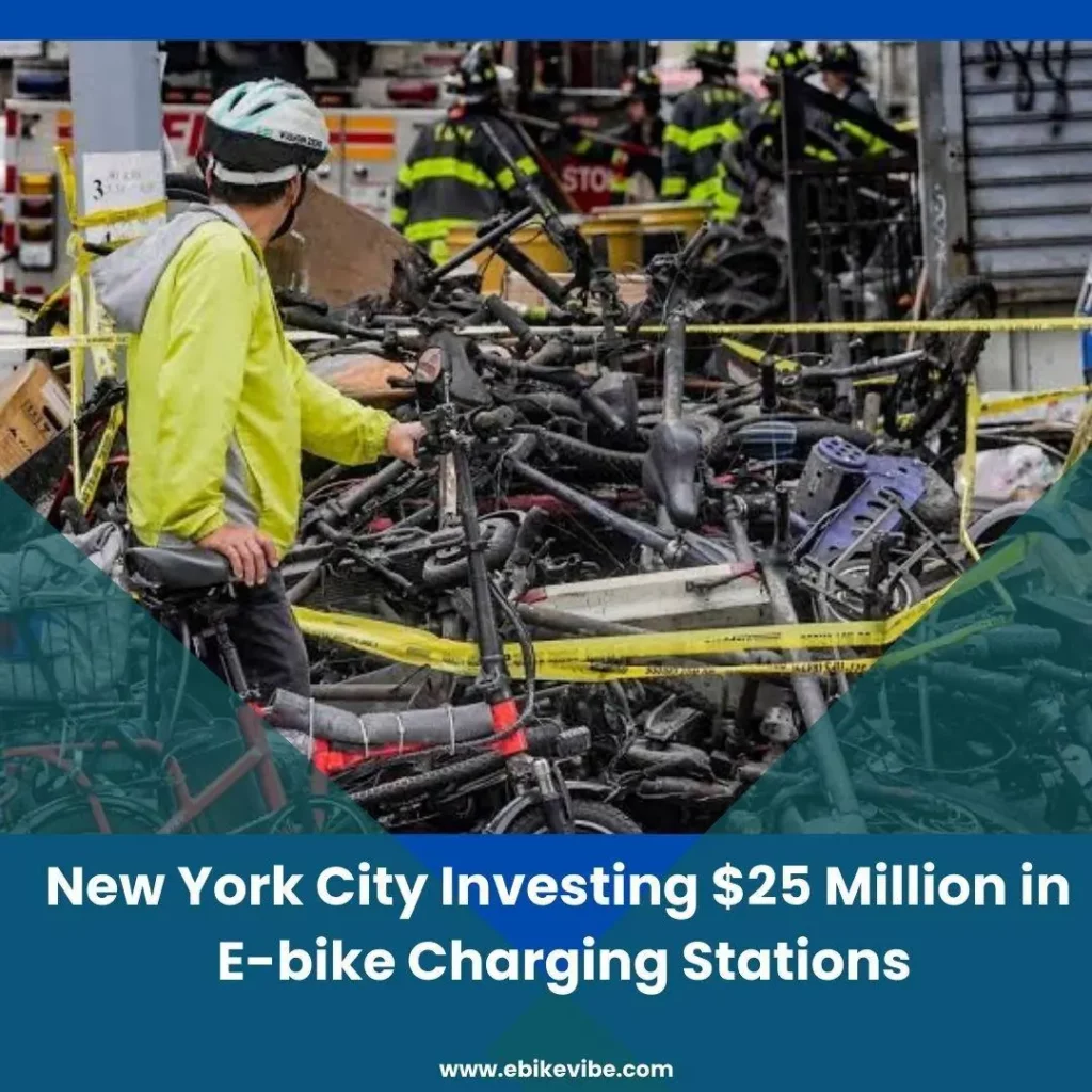 New york City Investing $25 million in E-Bike Charging stations.