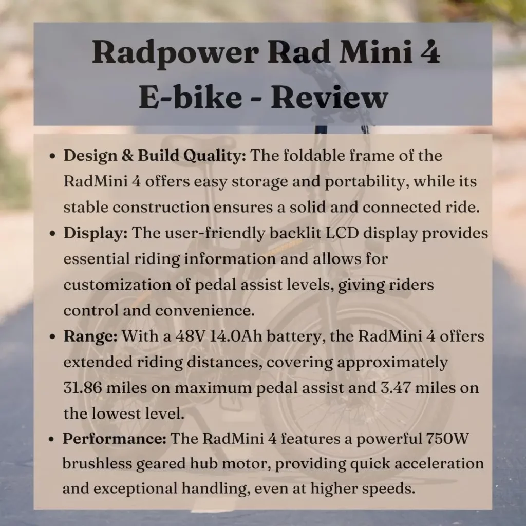 Radpower rad mini 2 e-bike review.