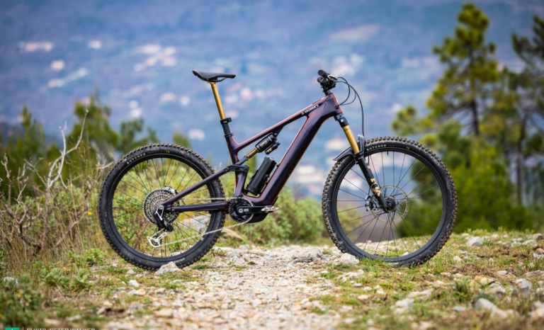 Best Full Suspension Electric Bikes on mountain trail, showing advanced suspension, powerful motors, and rugged off-road performance